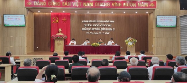 Hải Phòng: Nhiều ý kiến cử tri gửi đến Kỳ họp thứ 3 Quốc hội khóa XV (26/04/2022)